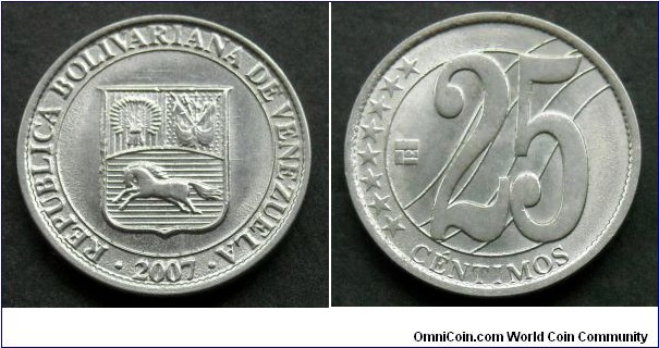 Venezuela 25 centimos.
2007 (IV)