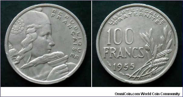France 100 francs 1955 designed by Robert Cochet