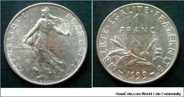 France 1 franc.
1999
