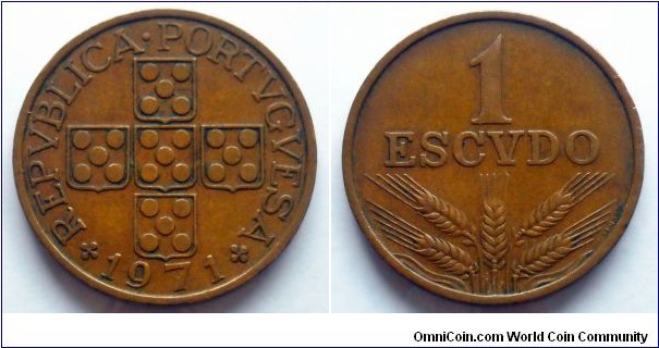 Portugal 1 escudo.
1971