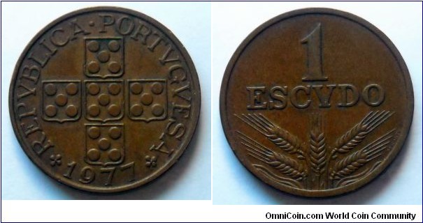 Portugal 1 escudo.
1977