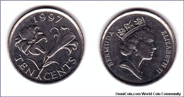 10 Cents - Elizabeth II 3rd portrait
