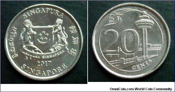 Singapore 20 cents.
2017
