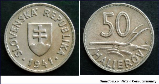 Slovakia 50 halierov.
1941 (II)