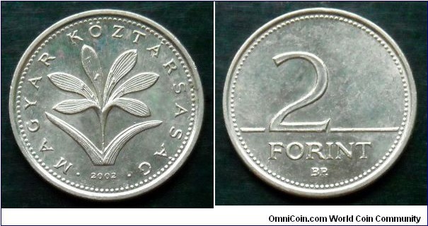 Hungary 2 forint.
2002
