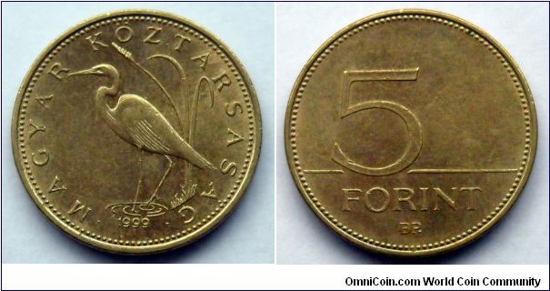 Hungary 5 forint.
1999