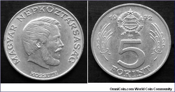 Hungary 5 forint.
1972 (II)