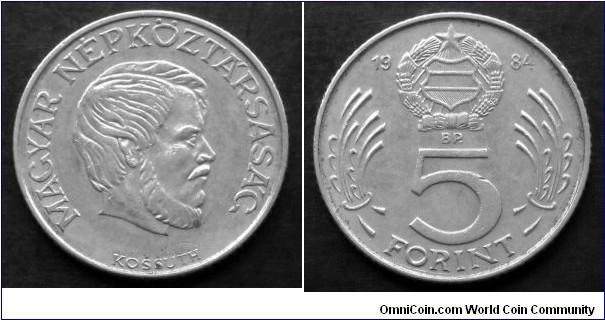 Hungary 5 forint.
1984 (II)