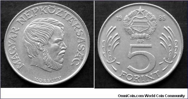 Hungary 5 forint.
1985