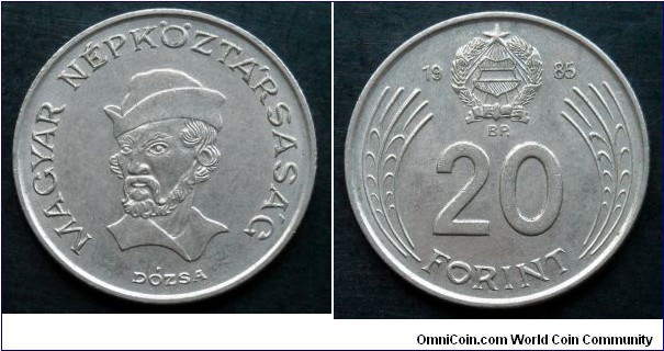 Hungary 20 forint.
1985