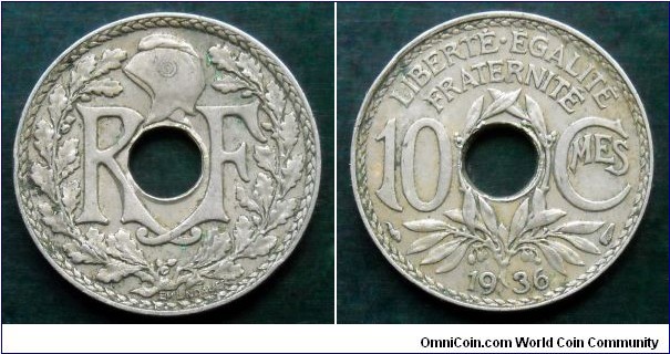 France 10 centimes.
1936 (II)