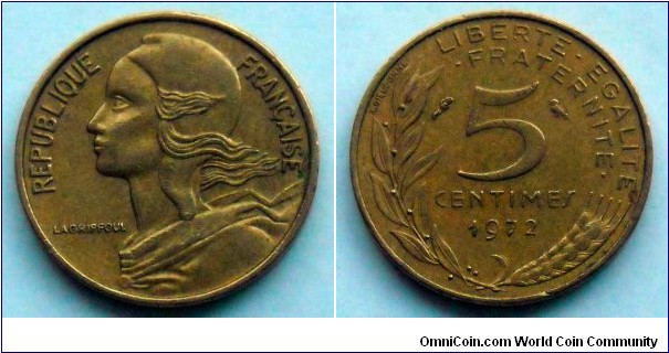 France 5 centimes.
1972