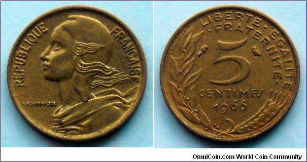 France 5 centimes.
1966 (III)