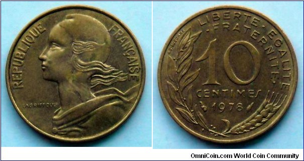 France 10 centimes.
1978