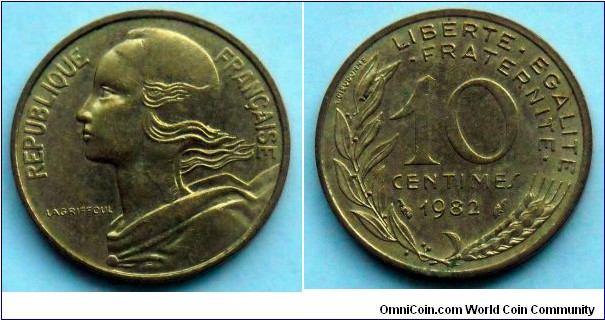 France 10 centimes.
1982 (II)