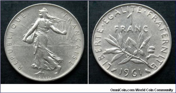 France 1 franc.
1961 (II)