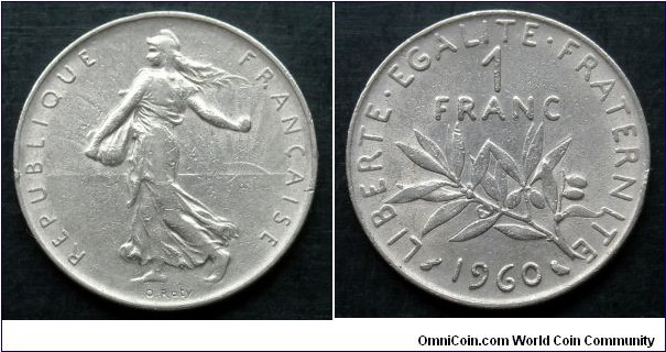 France 1 franc.
1960 (III)