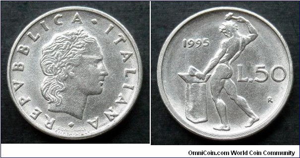 Italy 50 lire.
1995 (II)