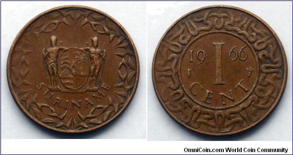 Suriname 1 cent.
1966 (II)