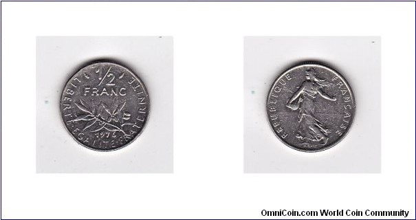 1976 France ½ Franc