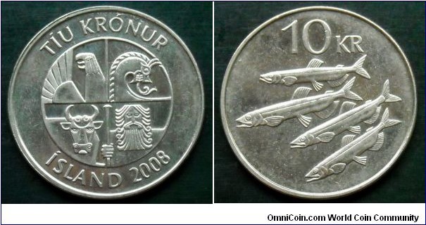 Iceland 10 krónur.
2008 (III)