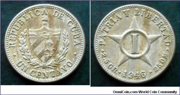 Cuba 1 centavo.
1946