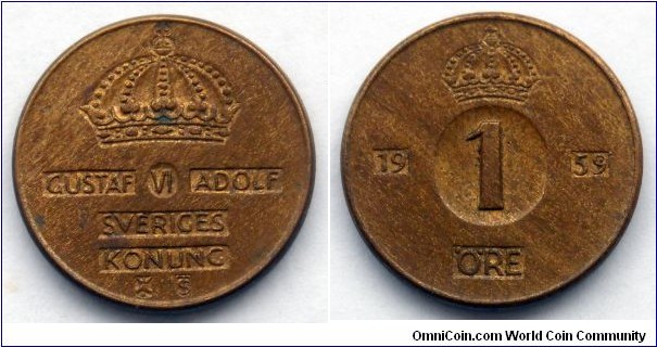 Sweden 1 ore.
1959