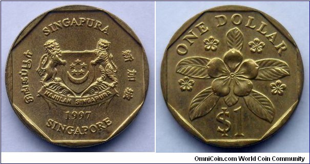 Singapore 1 dollar.
1997