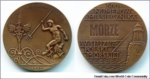 Polish medal commemorating 500 issues of the 