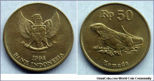 Indonesia 50 rupiah.
1994 (II)