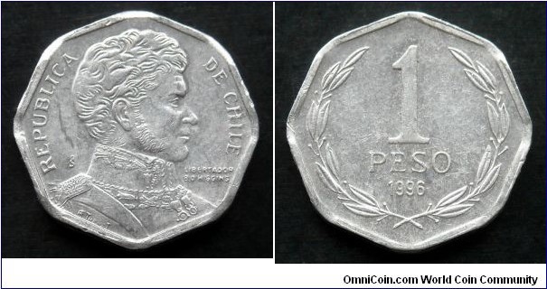 Chile 1 peso.
1996