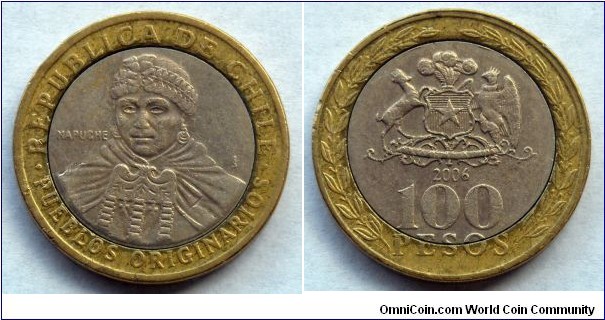 Chile 100 pesos.
2006