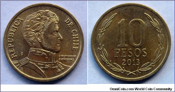 Chile 10 pesos.
2013