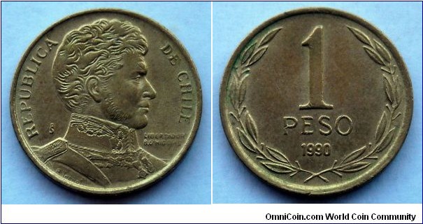 Chile 1 peso.
1990