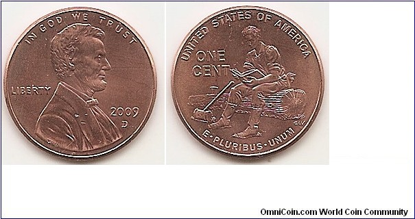 1 Cent
KM#442
2.5000 g., Copper-nickel clad copper, 19.0 mm. Series: Lincoln bicentennial Obv: Right facing portrait of President Abraham Lincoln (1809-1865), is accompanied with the motto 