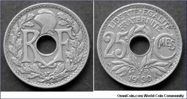 France 25 centimes.
1930 (II)