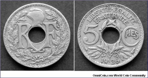 France 5 centimes.
1936