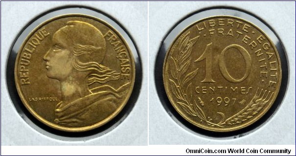 France 10 centimes.
1997