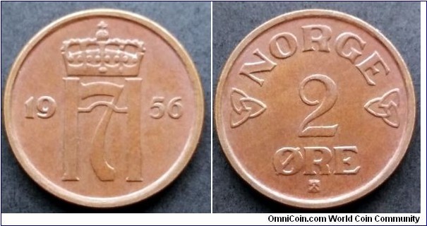 Norway 2 ore.
1956