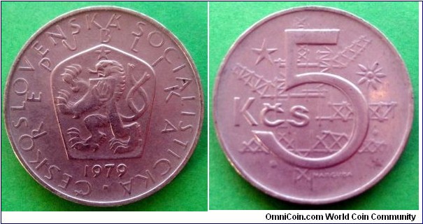 Czechoslovakia 5 korun. 1979 (II)