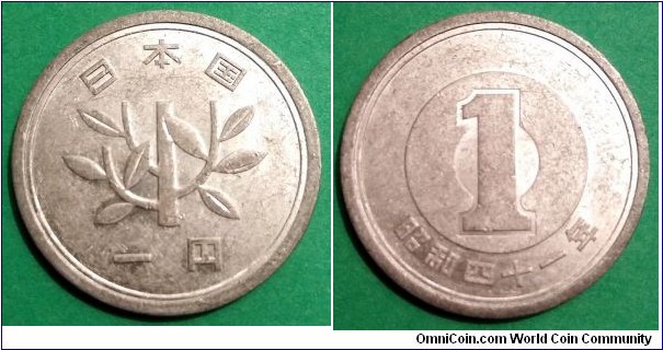 Japan 1 yen.
1966