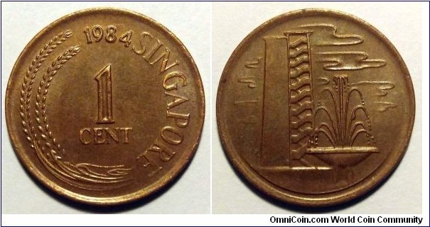 Singapore 1 cent.
1984
