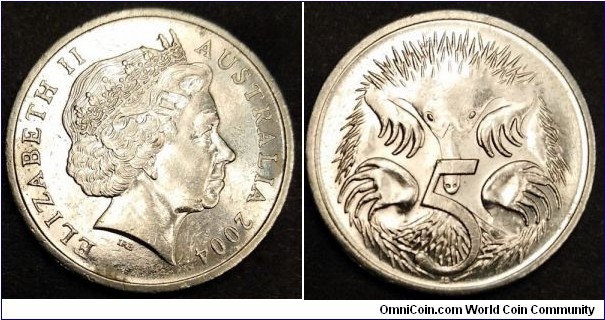 Australia 5 cents.
2004