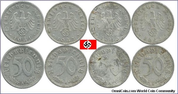 Germany-Nazi (50 Reichspfennig) Coins-2