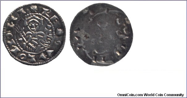 Hungary, King Salamon, 1 denár, Ag, Salamon (1063-1074).