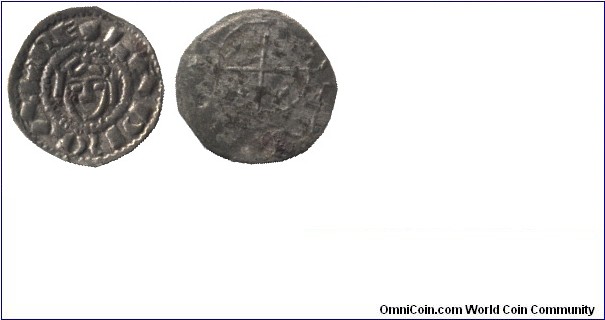 Hungary, King Ladislaus I, 1 denár, Ag, Saint Ladislaus (1077-1095).