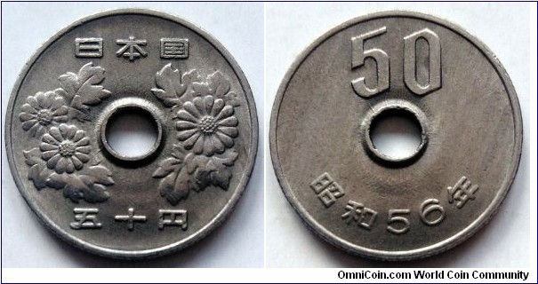 Japan 50 yen.
1981