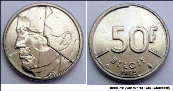 Belgium 50 francs.
1989, Belgie