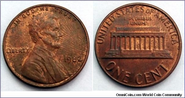 1982 Lincoln cent