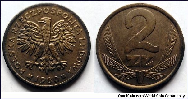 Poland 2 złote.
1980
